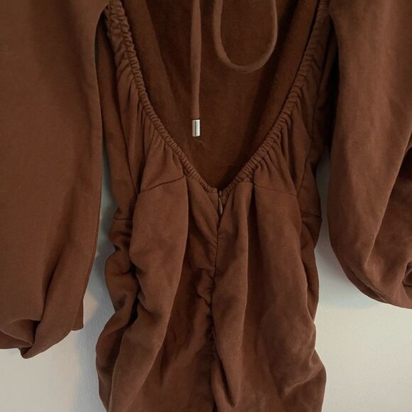 Irregular Exposure 09 Jumpsuit in Brown - Picture 6 of 9